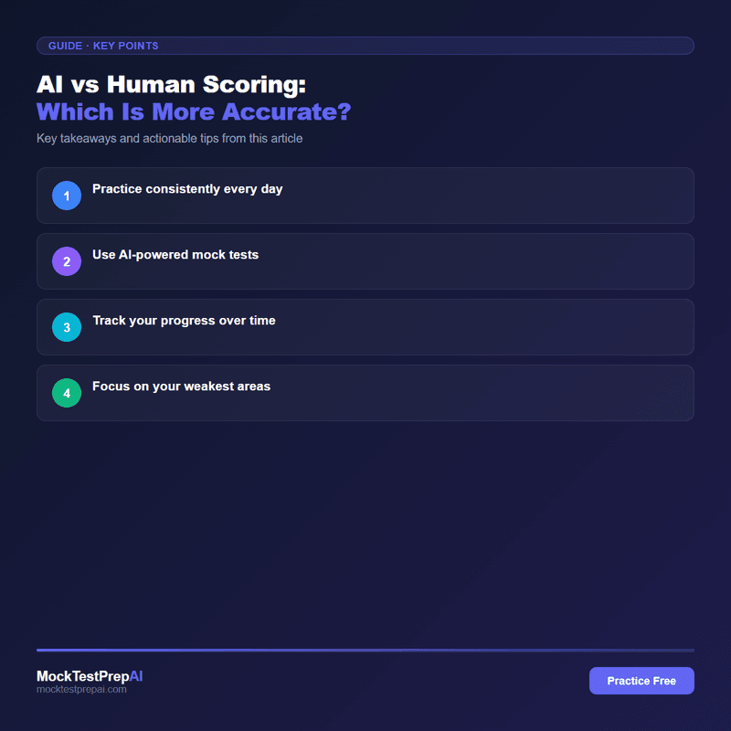 AI vs Human Scoring: Which Is More Accurate? infographic