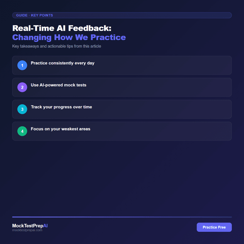 Real-Time AI Feedback: Changing How We Practice infographic